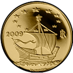 реверс 50 евро 2009 "Европа искусств - Антонио Гауди - Испания"