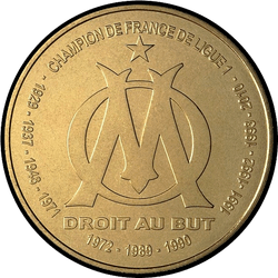 аверс 1½€ 2011 "Football Club - Olympique Marseille"