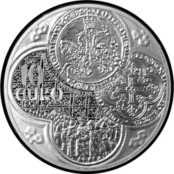 реверс 10€ 2015 "660-річчя - Битва при Пуатьє"