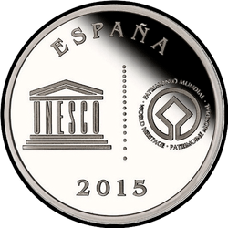 аверс 5 евро 2015 "Сан-Кристобаль-де-ла-Лагуна"