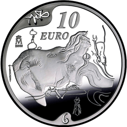 реверс 10€ 2004 "Le grand masturbateur"