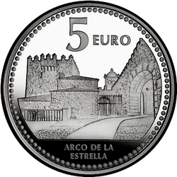 реверс 5 евро 2011 "Касерес"