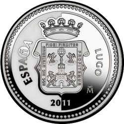 аверс 5€ 2011 "Lugo"