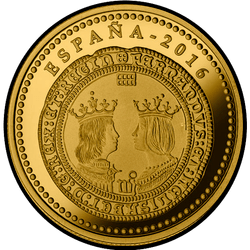 аверс 100€ 2016 "500th Birth Anniversary of Ferdinand II of Aragon"
