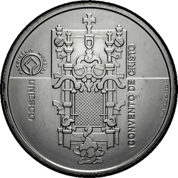 аверс 5 евро 2004 "Монастырь Христа в Томаре"