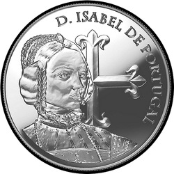 аверс 5€ 2015 "D. Isabel of Portugal"