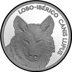 аверс 5€ 2019 "O lobo ibérico"