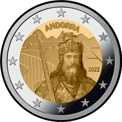 аверс 2€ 2022 "The Legend of Charlemagne"