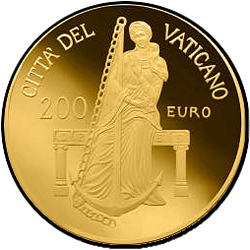 аверс 200€ 2013 "Las Virtudes Teologales-Esperanza"