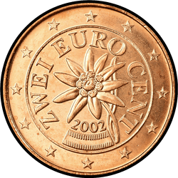 аверс 2 cents (€) 2002 ""