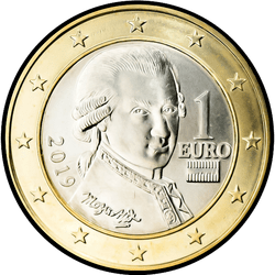 аверс 1€ 2019 ""