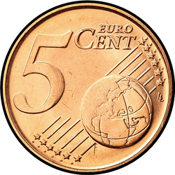 реверс 5 cents (€) 1999 ""