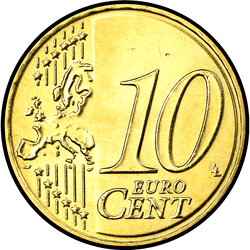 реверс 10 cents (€) 2010 ""