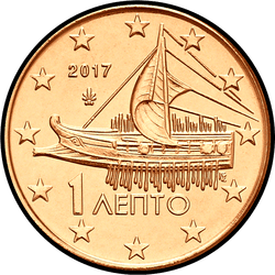 аверс 1 цент (€) 2017 ""