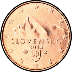 аверс 1 cent (€) 2014 ""