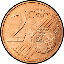 реверс 2 cents (€) 2001 ""