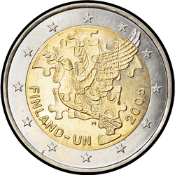 аверс 2€ 2005 "Gründung der Vereinten Nationen"