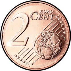реверс 2 cents (€) 2008 ""