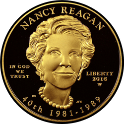 аверс 10 dollars (US) 2016 "Nancy Reagan (1981-1989)"