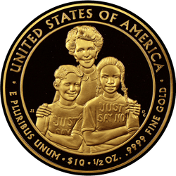реверс 10 dollars (US) 2016 "Nancy Reagan (1981-1989)"